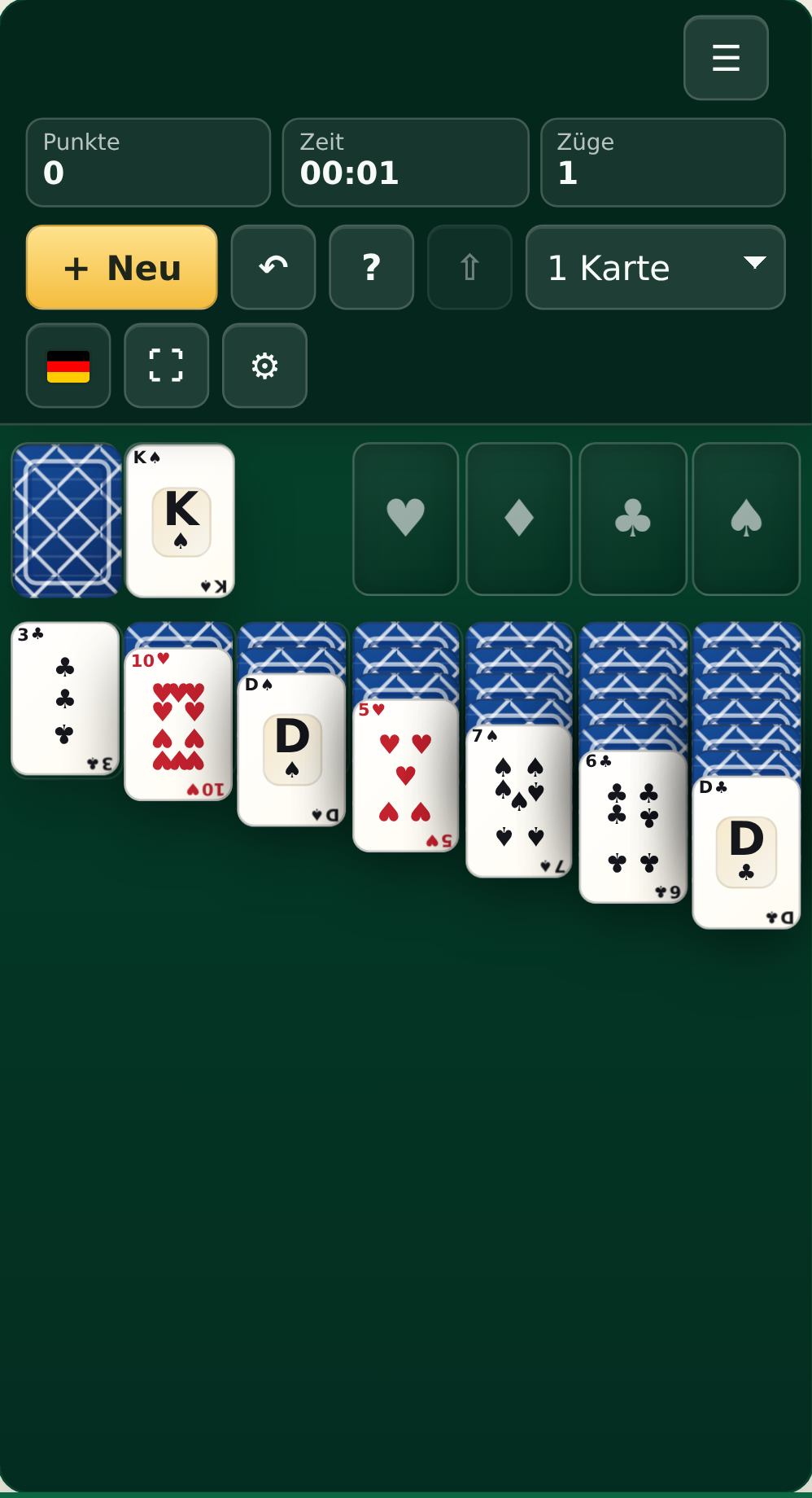 Kartenblitz Solitaire – Screenshot 2